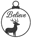 Believe deer_ornament